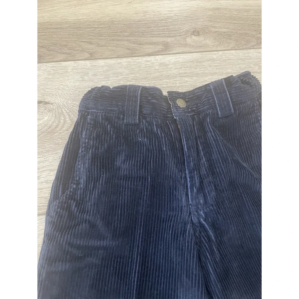 Vtg  Y2K‎ Gap Kids Pants Boys 8 Slim Navy Blue Corduroy Adjustable Waist